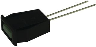 LUMEX SSI-LXH072GD LED Panel Mount Indicator, QuasarBrite, Green, 2.2 VDC, 20 mA, 9 mcd, Not Rated