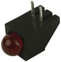 LUMEX SSF-LXH100ID Circuit Board Indicator, Red, 1 LEDs, Through Hole, T-1 3/4 (5mm), 20 mA, 40 mcd