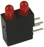 LUMEX SSF-LXH2103LIID/4 Circuit Board Indicator, Red, 2 LEDs, Through Hole, T-1 (3mm), 20 mA, 4 mcd
