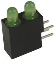 LUMEX SSF-LXH2103GGD/4 Circuit Board Indicator, Green, 1 LEDs, Through Hole, T-1 (3mm), 20 mA, 30 mcd