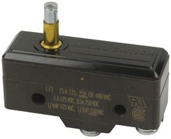 HONEYWELL BZ-3AST Microswitch, Standard, Overtravel Plunger, SPDT, Screw, 15 A, 250 V