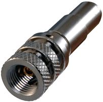 TROMPETER - CINCH CONNECTIVITY PL3455ACS-201 RF / Coaxial Connector, Triaxial, Straight Jack, Crimp, Brass
