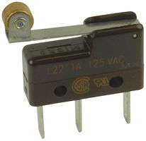 HONEYWELL 311SM68-H4 Microswitch, Subminiature, Roller Lever, SPDT, Quick Connect, 1 A
