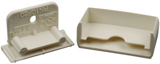 LEGRAND WIREMOLD PN10F20V Raceway Duct Fitting, Blank End, PVC (Polyvinylchloride), Ivory, 17.5 mm, Eclipse Series