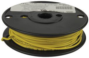 CAROL CABLE/GENERAL CABLE C2065A.12.05 Wire, Hook Up, PVC, Yellow, 16 AWG, 26 x 30AWG, 100 ft