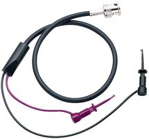 MUELLER ELECTRIC BU-1450-C-60-0 Test Lead, BNC Plug to Hook Clips x 2, Black, Red, 300 Vrms, 1.524 m