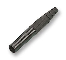 STAUBLI 15.0017-21 Banana Test Connector, Jack, Cable Mount, 80 A, 600 V, Silver Plated Contacts, Black