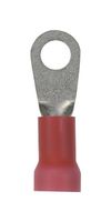 PANDUIT PV8-14RX-TY Ring Tongue Terminal, M6, 1/4", 8 AWG, 10 mm², PV-RX Series, Red