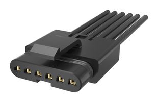AMPHENOL COMMUNICATIONS SOLUTIONS FLHS6P008A0 Cable Assembly, Mini, Wire to Board Plug to Free End, 6 Positions, 2.5 mm, 1 Row, 1 m, 3.3 ft