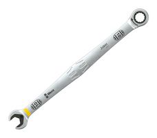 WERA 05020351001 Ring Ratchet Spanner, 10mm, 209mm OAL, Nickel Chromium Coated, Chromium Molybdenum Steel
