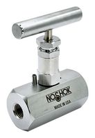 NOSHOK 402-FFS-PM2 Needle Valve, 10000 psi, 1/4" NPT, Female/Female Thread, Panel Mount, 400 Series