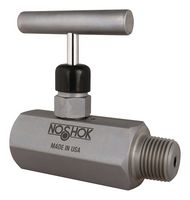 NOSHOK 404-MFC-PM2 Needle Valve, 10000 psi, 1/2" NPT, Male/Female Thread, Panel Mount, 400 Series