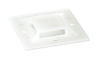 ABB - THOMAS & BETTS TC368 Cable Tie Mount, 4 Way Entry, Screw, Natural, Nylon 6.6 (Polyamide 6.6), 50.8 mm, 50.8 mm