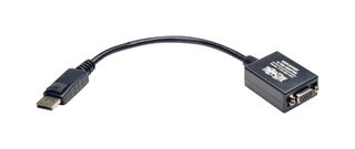 EATON TRIPP LITE P134-06N-VGA Computer Cable, DisplayPort Plug, HD-15 Receptacle, 6 ", 152 mm, Black