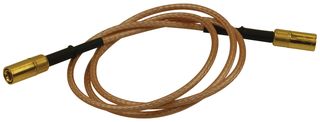 JOHNSON - CINCH CONNECTIVITY 415-0003-024 RF / Coaxial Cable Assembly, 2 ft, 610 mm, RG316, SMB Straight Plug, SMB Straight Plug, 50 ohm