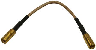 JOHNSON - CINCH CONNECTIVITY 415-0003-006 RF / Coaxial Cable Assembly, 6 ", 152 mm, RG316, SMB Straight Plug, SMB Straight Plug, 50 ohm