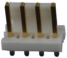 TE CONNECTIVITY - AMP 3-641208-4 Pin Header, Wire-to-Board, 3.96 mm, 1 Rows, 4 Contacts, Through Hole Straight, MTA-156 Series
