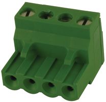 TE CONNECTIVITY - BUCHANAN 796640-4 Pluggable Terminal Block, 5 mm, 4 Positions, 30 AWG, 12 AWG, 3 mm², Screw