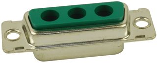 AMPHENOL COMMUNICATIONS SOLUTIONS DA3V3SA00LF Combination Layout D Sub Connector, FCI 681M Series, DA-3V3, Receptacle, 3 Contacts, 3 Power