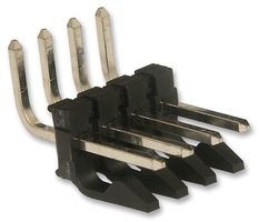 MOLEX 26-48-1046 Pin Header, Power, 3.96 mm, 1 Rows, 4 Contacts, Through Hole Right Angle, KK 396 41672 Series