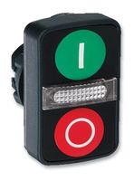 SCHNEIDER ELECTRIC ZB4BW7L3741 Switch Actuator, XB4 Series Illuminated Double-Headed Pushbutton Switches, Harmony XB4 Series