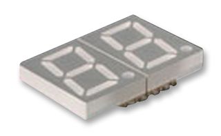 LUMEX LDD-SMHTA302RISUGT 7 Segment LED Display, InfoVue, Green, 20 mA, 2.25 V, 2.5 mcd, 2, 14.22 mm