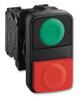 SCHNEIDER ELECTRIC ZB5AL7340 Switch Actuator, XB5 Series Double-Headed Pushbutton Switches, Harmony XB5 Series