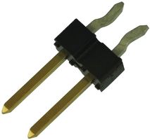 AMPHENOL COMMUNICATIONS SOLUTIONS 69190-202HLF Pin Header, Board-to-Board, 2.54 mm, 1 Rows, 2 Contacts, Through Hole