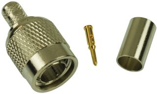 AMPHENOL RF 122111 RF / Coaxial Connector, TNC Coaxial, Straight Plug, Crimp, 75 ohm, RG59, RG62, RG140, RG210, Brass