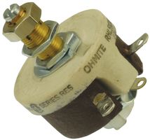 AMPHENOL RF 901-9892-RFX Rheostat, Wirewound, 75 ohm, 25 W, H Series, Panel Mount, Flatted