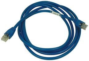 HUBBELL PREMISE WIRING PS5E07B Ethernet Cable, Cat5e, Cat5e, RJ45 Plug to Free End, Blue, 2.1 m, 7 ft
