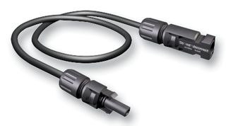 STAUBLI 32.1135-50021 Cable Assembly, Multi-Contact MC4 Plug, Multi-Contact MC4 Socket, 16.4 ft, 5 m, Black