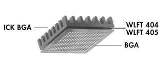 FISCHER ELEKTRONIK ICK BGA 23X23 Heat Sink, For Ball Grid Array, 22.5 °C/W, BGA, PLCC, 23 mm, 6.1 mm, 23 mm