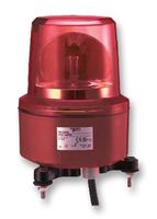 SCHNEIDER ELECTRIC XVR13G04L Beacon, Red, Rotating, 5W, IP66, IP67, 130mm Dia., 179mm Ext. Depth