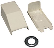 LEGRAND WIREMOLD 2310A-WH Raceway Duct Fitting, Entrance End, PVC (Polyvinylchloride), White