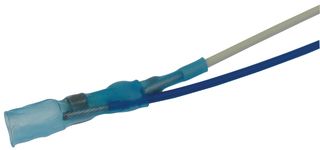 TE CONNECTIVITY - RAYCHEM B-044-22-N Solder Sleeve, with Lead, Terminator, 3.43 mm, Blue, PVDF (Polyvinylidene Fluoride), 27.94 mm