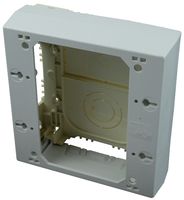 LEGRAND WIREMOLD 2347-2-WH Raceway Duct Fitting, 2 Gang Device Box, White, 124 mm, 35 mm, 121 mm, Sure-Snap Series