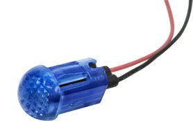 DIALIGHT 655-2403-103F LED Panel Mount Indicator, Blue, 12 V, 12.7 mm, 20 mA, 50 mcd, Not Rated