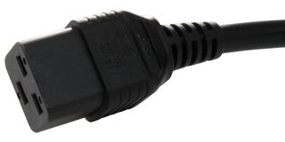 MULTICOMP PRO GW-151720 Mains Power Cord, Mains Plug, USA to IEC 60320 C19, 2 m, 15 A, 125 V, Black