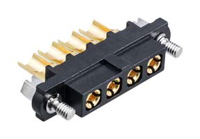 HARWIN M80-4000000F104PF500000 Rectangular Connector, Datamate Mix-Tek M80 Series, 4 Contacts, Receptacle, 4 mm, Solder, 1 Row