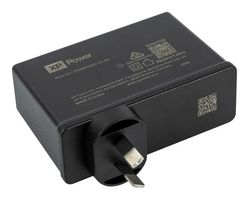 XP POWER PGW65US20-AU-BB AC/DC Power Supply, Wall Mount, ITE, Industrial & Medical, 1 Output, 65 W, 5 V, 3 A, 12 V