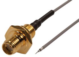SIRETTA ASMH015YD113S11 RF / Coaxial Cable Assembly, 6GHz Frequency, 5.9 ", 150 mm, 1.13mm, SMA RP Bulkhead Jack, Free End