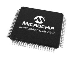 MICROCHIP DSPIC33AK512MPS208-I/PT Digital Signal Controller, dsPIC33A Series, 200 MHz, 512 KB, 59 I/O's