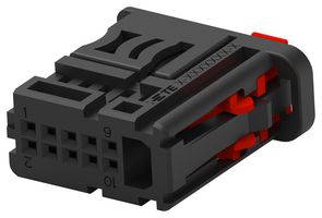 TE CONNECTIVITY 2312110-1 Automotive Connector Housing, Nano MQS Series, Receptacle, 10 Positions