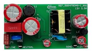 INFINEON REF5GR4780AG16W1TOBO1 Evaluation Board, ICE5GR4780AG-1, Offline Flyback and Buck Controller, Power Management