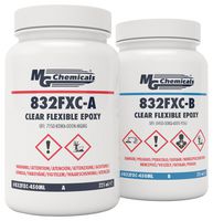 MG CHEMICALS 832FXC-450ML Potting Compound, Epoxy - 2 Part, Clear, Bottle, 450 ml, 468 g, 832FXC Series