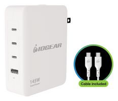 IOGEAR GPAWC145W AC/DC Power Supply, 4 Output, 145 W, 12 V, 1.5 A, 20 V