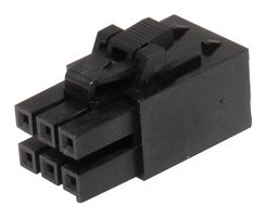 MOLEX 172258-1106 Connector Housing, Ultra-Fit, Receptacle, 6 Positions, 3.5 mm, Molex Ultra-Fit Series Contacts