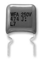 PANASONIC ECWF2564JAQ General Purpose Film Capacitor, Metallized PP, Radial Box - 2 Pin, 0.56 µF, ± 5%, 125 V, 250 V