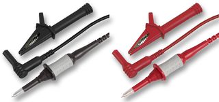 MEGGER 1002-015 Test Lead Kit, Fused, 2 x Fused Test Leads, 2 x Short Probes, 2 x Crocodile Clips
